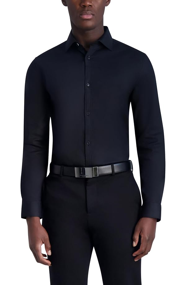 KARL LAGERFELD Paris Men's Sportswear top,Black,M: 15”-15.5” Neck 34”-35” Sleeve by KARL LAGERFELD - Used condition - Image 3
