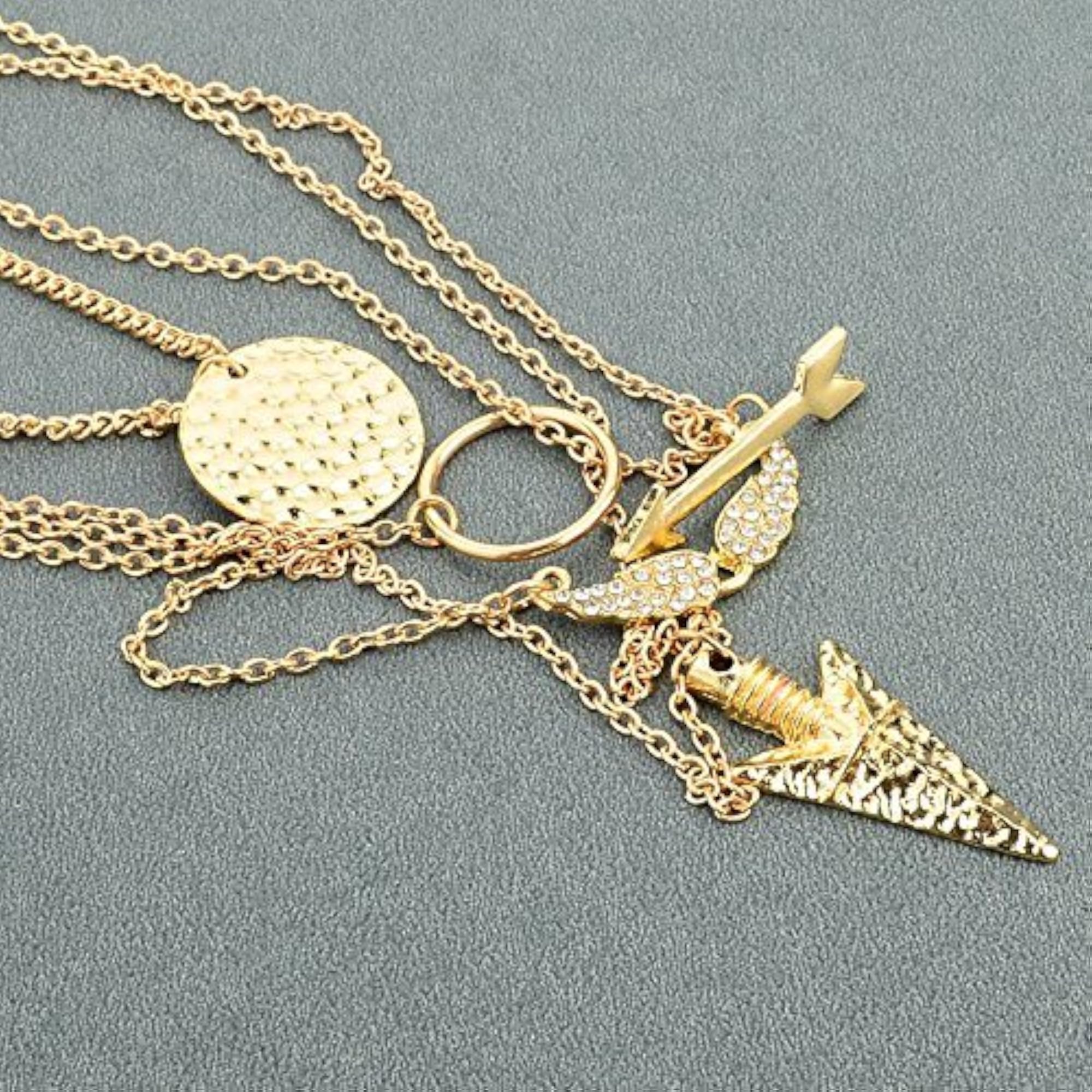 Multilayer Love/Heart/Valentin Choker Necklace Set