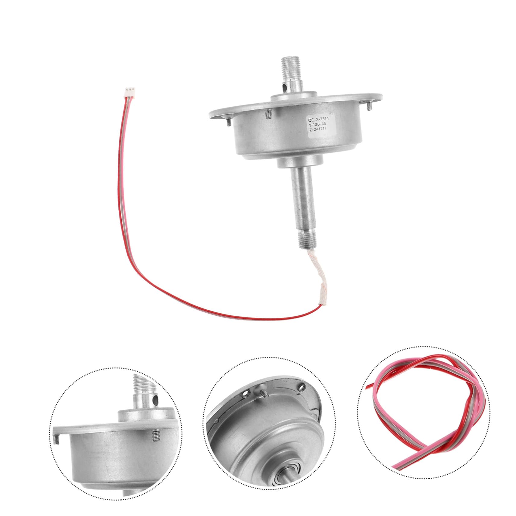 DOITOOL Motor de Ventilador Invisible de Techo Control Remoto Motor para Ventilador de Techo Funcionamiento Silencioso para Decoración de Interiores