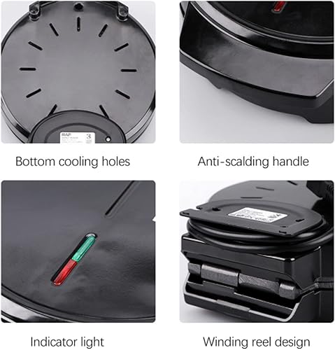 Miniatura 7 de Donut Maker 110 V, fabricante de donas, sartén eléctrica de doble cara, adecuada para niños, desayuno