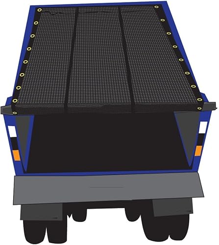 Xtarps 7 x 32  Lona de malla de vinilo de alta calidad para camiones volquete que se adapta a la mayoría de sistemas de camiones volquete manuales o