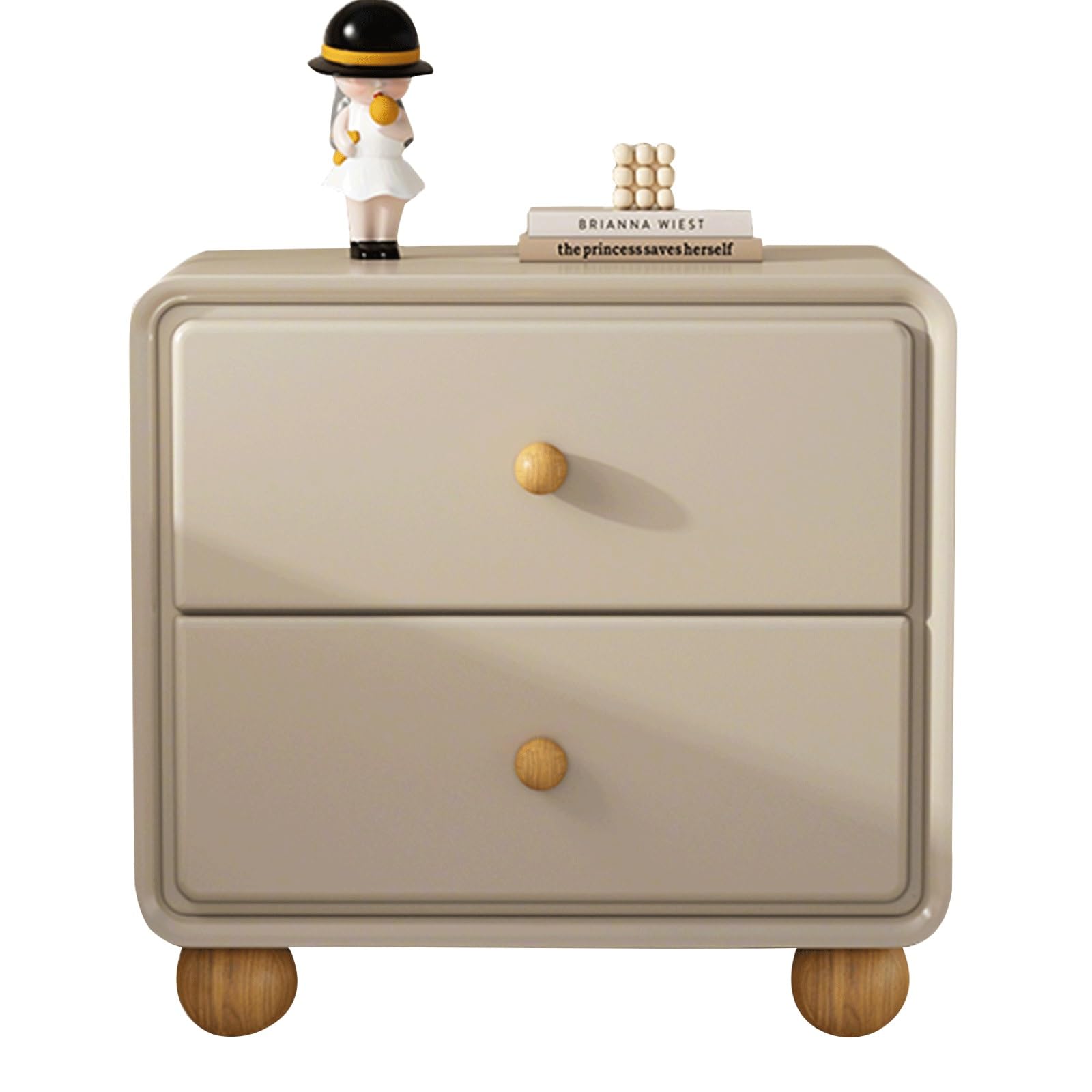 Table de chevet gain de place avec 2 tiroirs pour ranger une chambre encombrée
