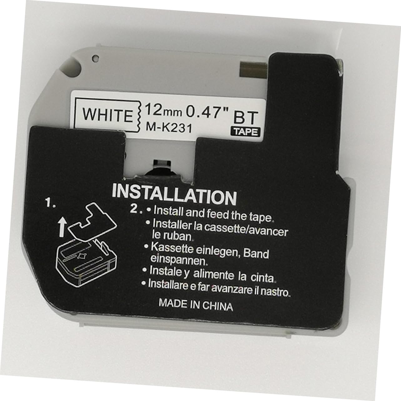 NUOBESTY 6 Pezzi Nastro Per Etichettatrice Nastro Laminato Resistente a Acqua e Sporco Busta Per Etichette Con Supporto Facile Da Rimuovere Compatibile Con Pt