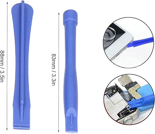 Miniatura 6 de Herramientas de desmontaje, Hoja triangular No Dañar 19 Pieza Plástico Spudger Superficie para Teléfonos Móviles Portátiles Gafas