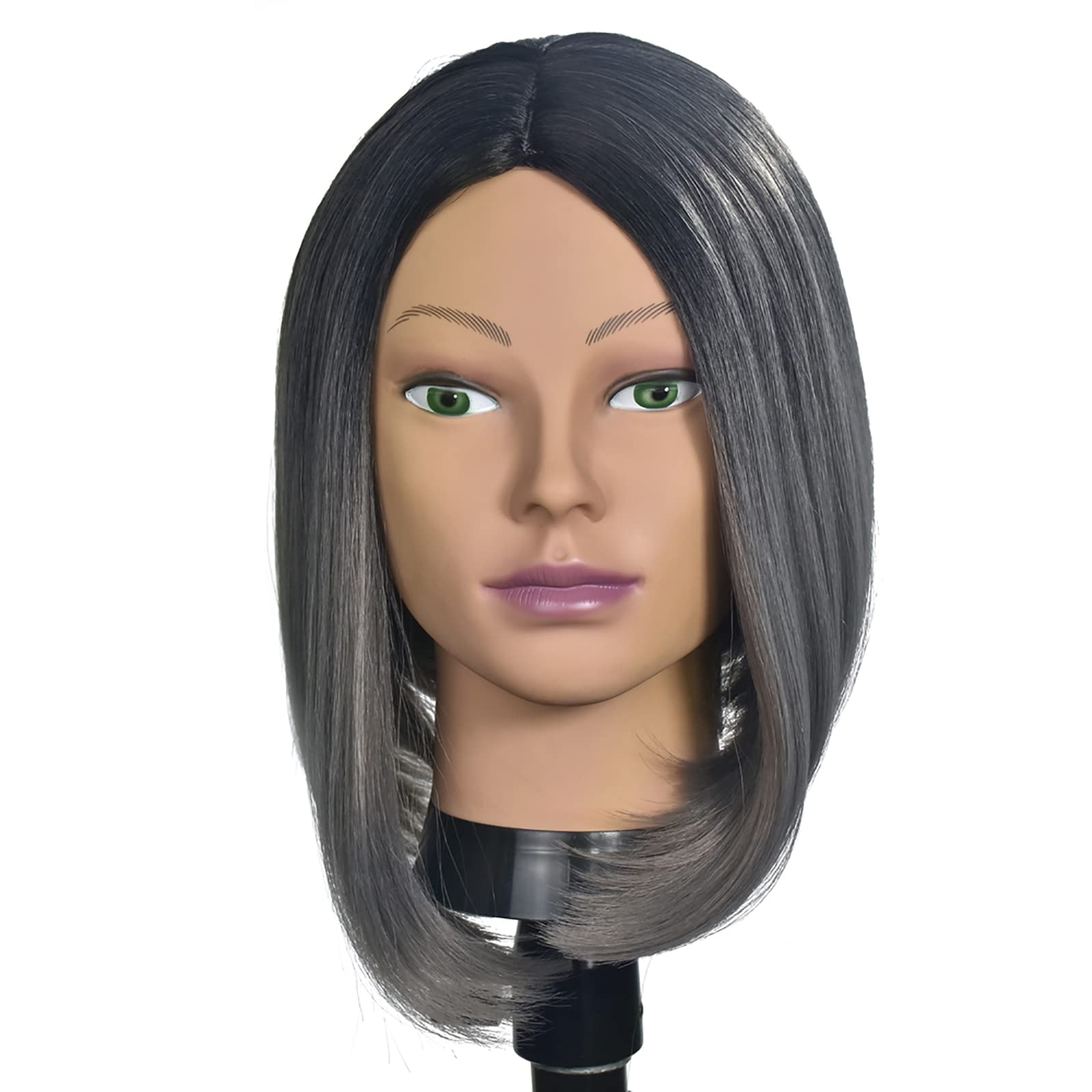 Cabeza de maniquí de entrenamiento femenino calvo para hacer pelucas y exhibición con abrazadera gratis
