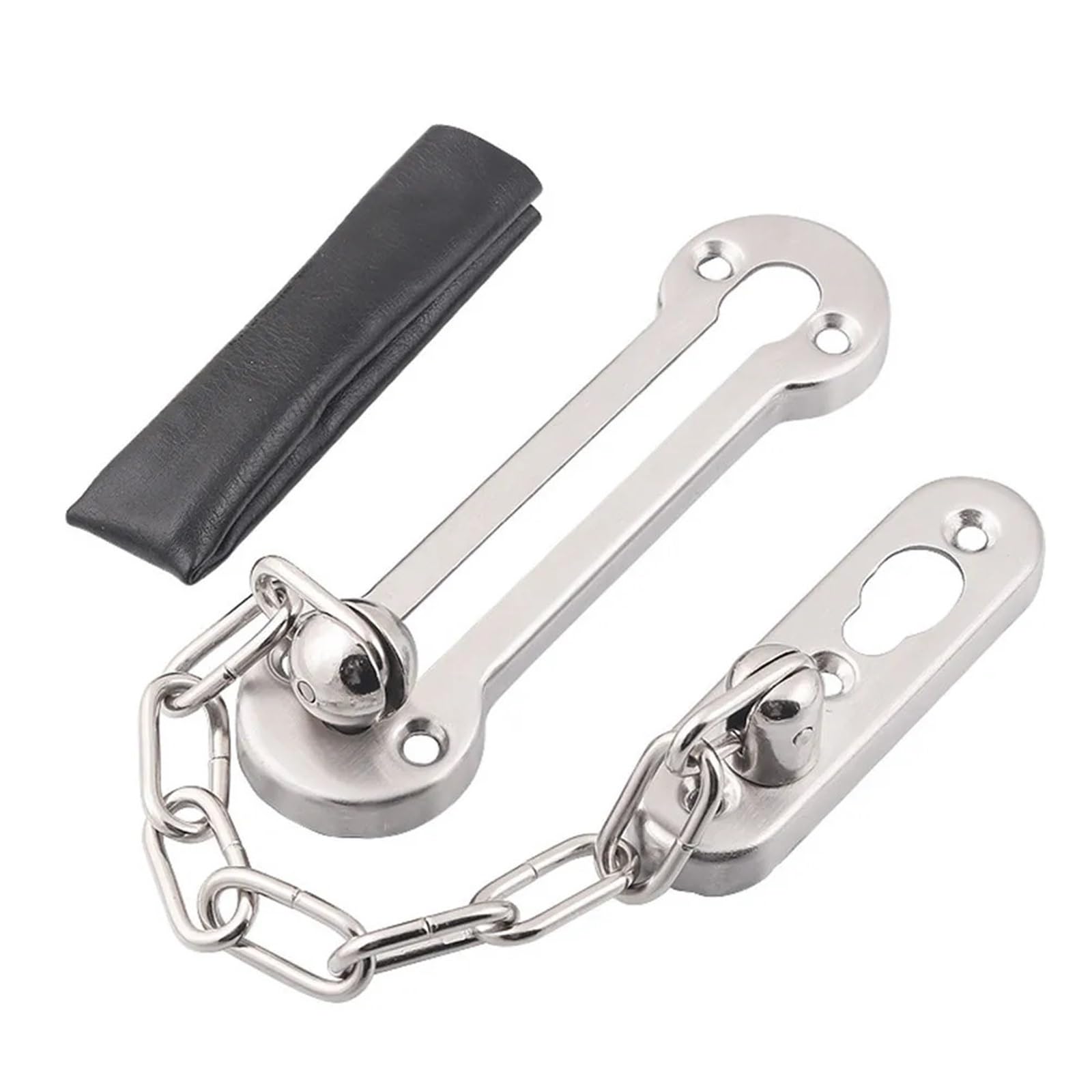 Sécurité De Serrure De Porte En Acier Inoxydable Argenté