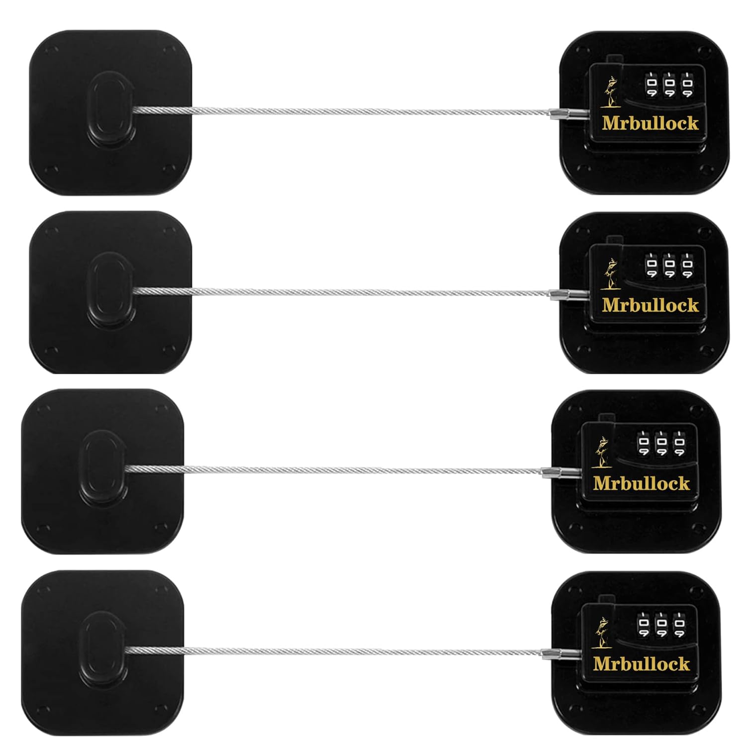 Refrigerator Lock Combination 4 Pack Fridge Locks for