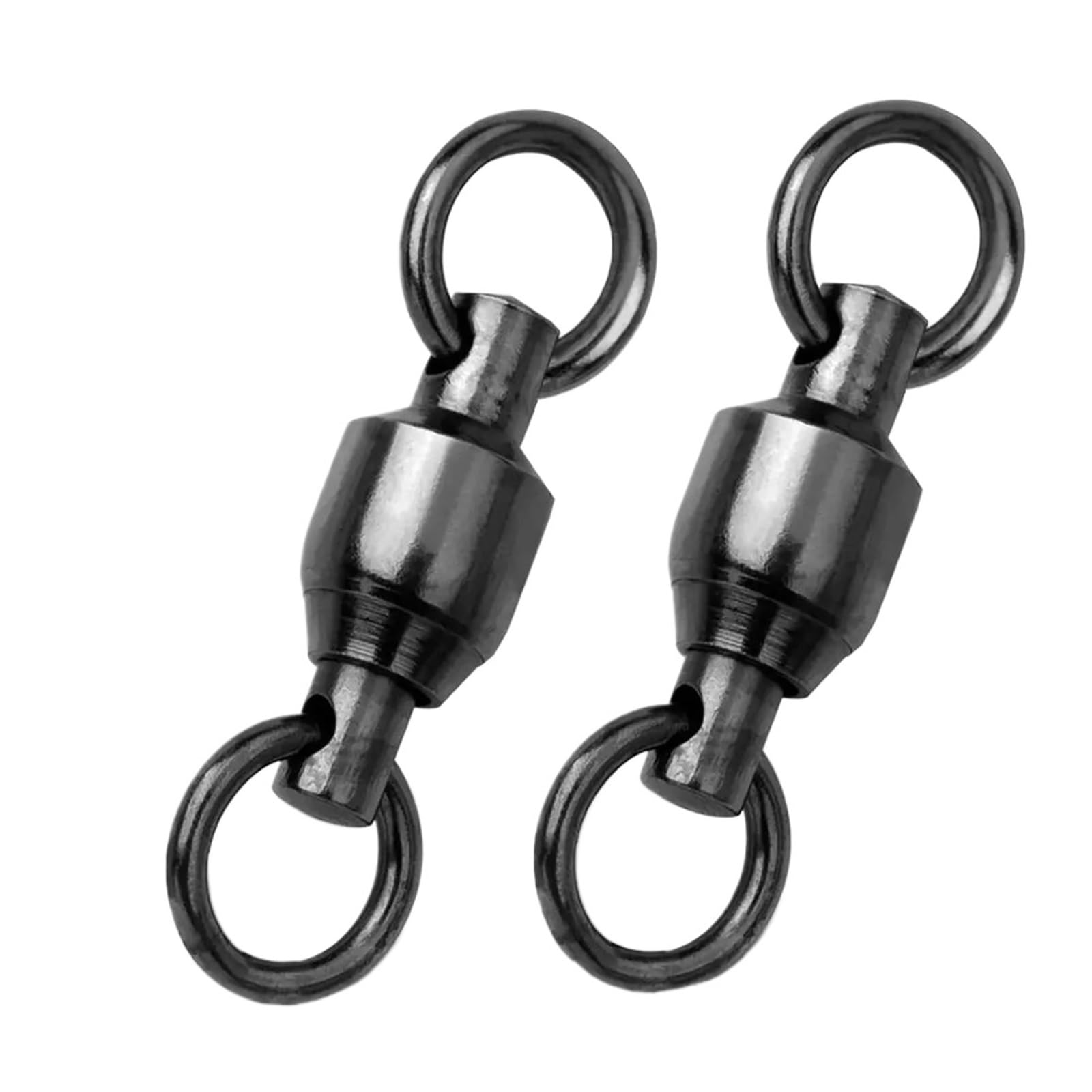 Roulement à Billes de pêche pivotant, 20 à 100 pièces, avec Doubles Anneaux Solides, Accessoires Robustes en cuivre et en Acier Inoxydable, matériel de connecteur(Size8 (287LB 34.8MM),50 Pcs)