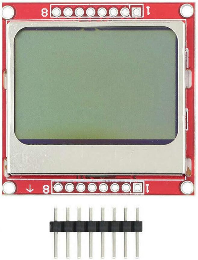 DEVMO 84 * 48 84x48 LCD Module White Backlight PCB Compatible with 5110 Ar-duino Raspberry pi USA