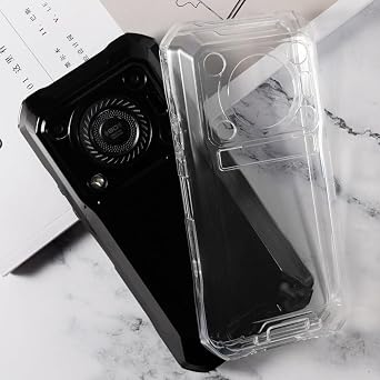 2-Pack TPU Case for Oukitel WP33 Pro 5G - Clear+Black