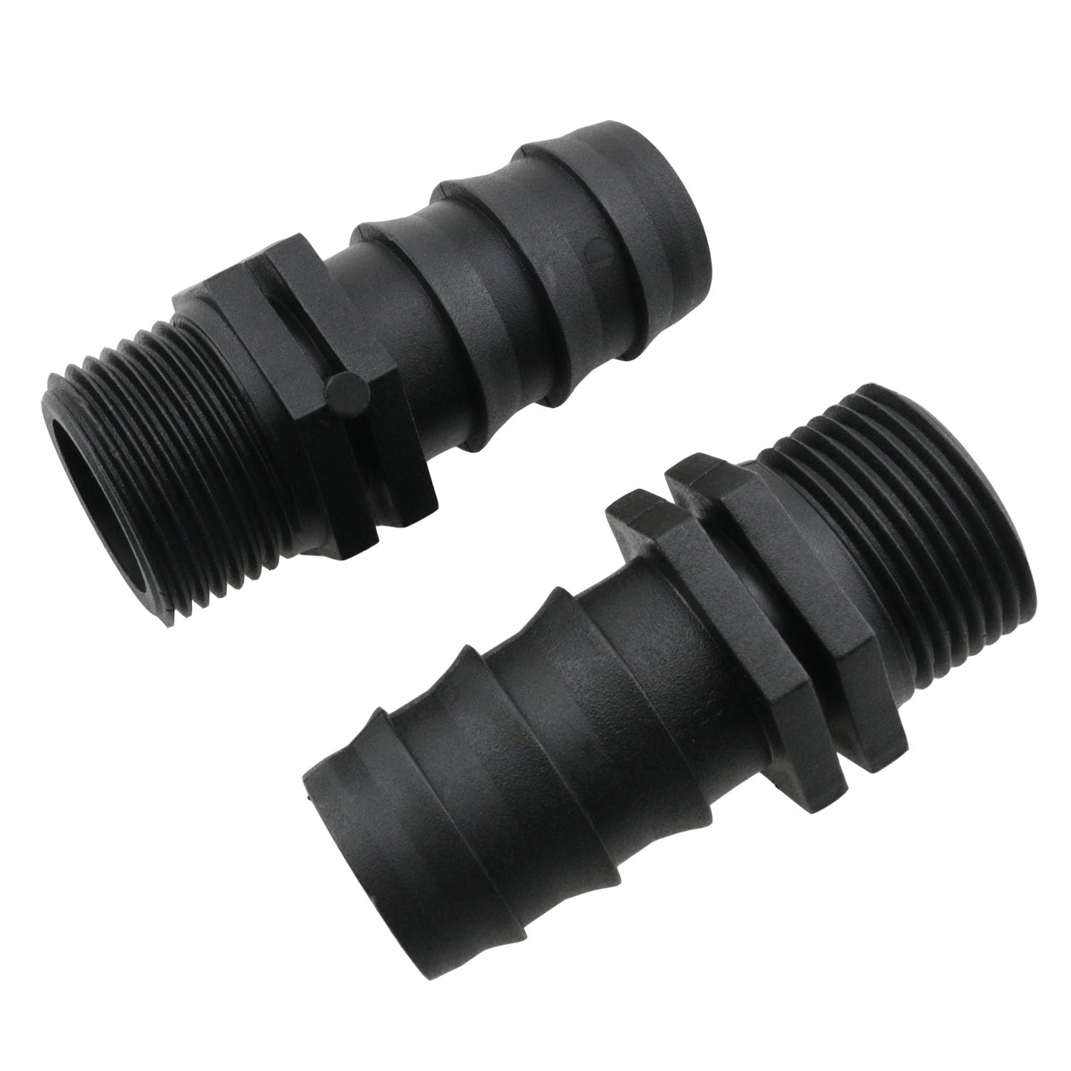 HJGarden 6 raccordi per tubi in PVC da 25 mm a 3/4 di pollice, connettore maschio MNPT maschio per tubo filettato in PVC
