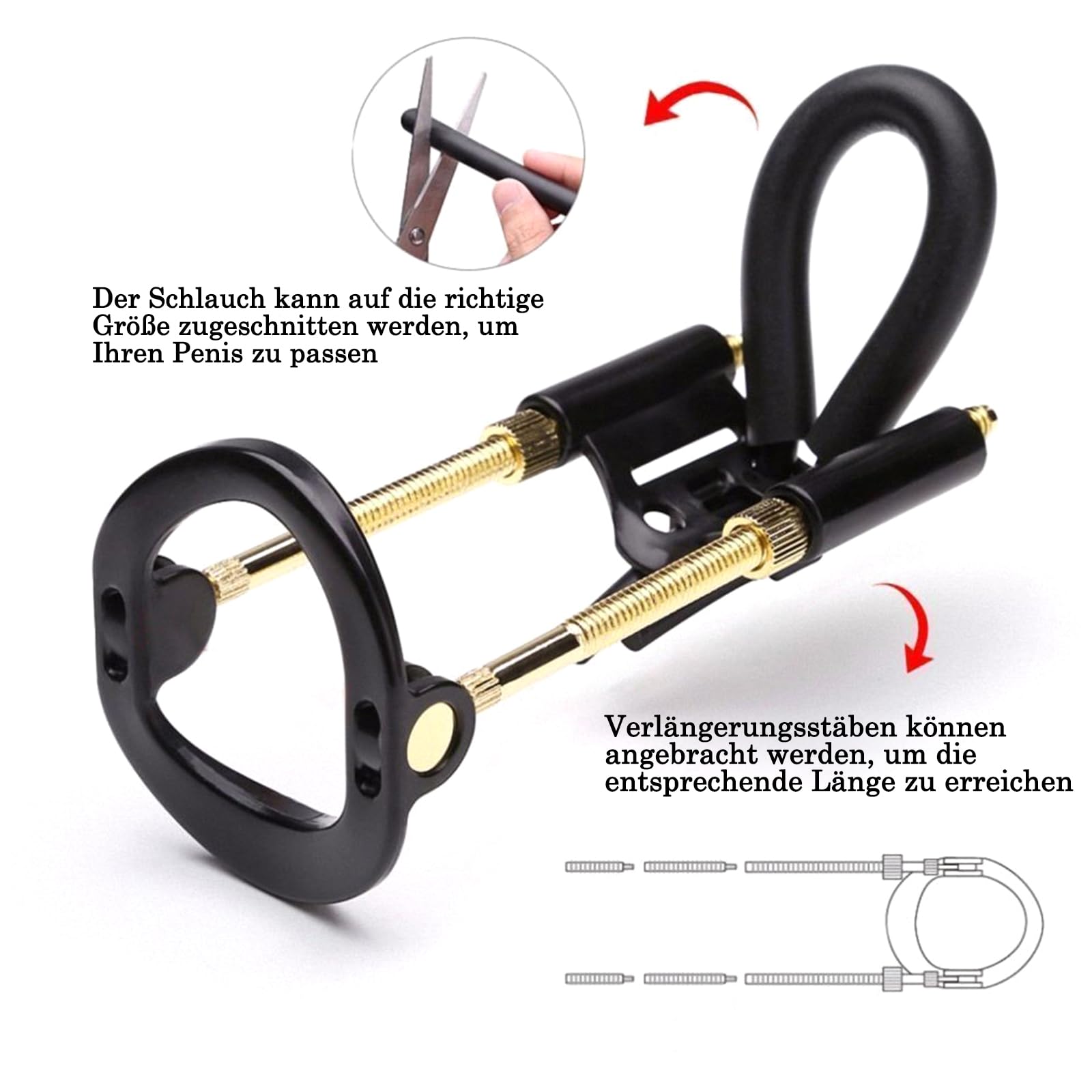 BDSMYEE Sex Toy per uomo, Aiuto per l'erezione maschile, Estensore per pene per allungamento e ingrandimento del pene, Estensore per pene, Potenziatore per pene. Estensione XXL