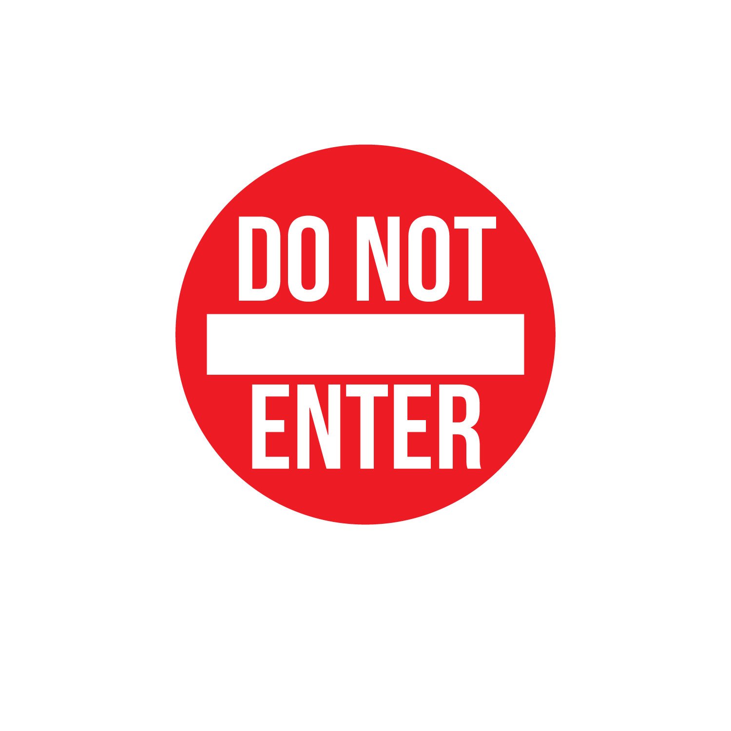 Buy Vinyl Wall Art Decal Do Not Enter Sign 12" x 12" Modern