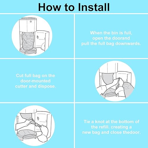 Miniatura 4 de Bolsas de repuesto para cubos de arena para gatos compatibles con cubo de arena de campeón, verde, ligeramente perfumado, paquete de 8