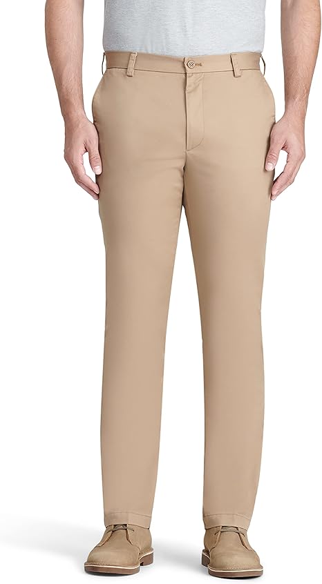 IZOD Men's American Chino Flat Front Straight Fit Pant