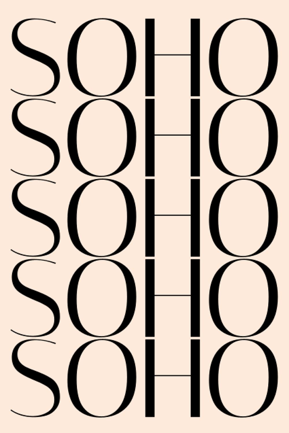 SOHO: 120 page 6"x9" lined notebook