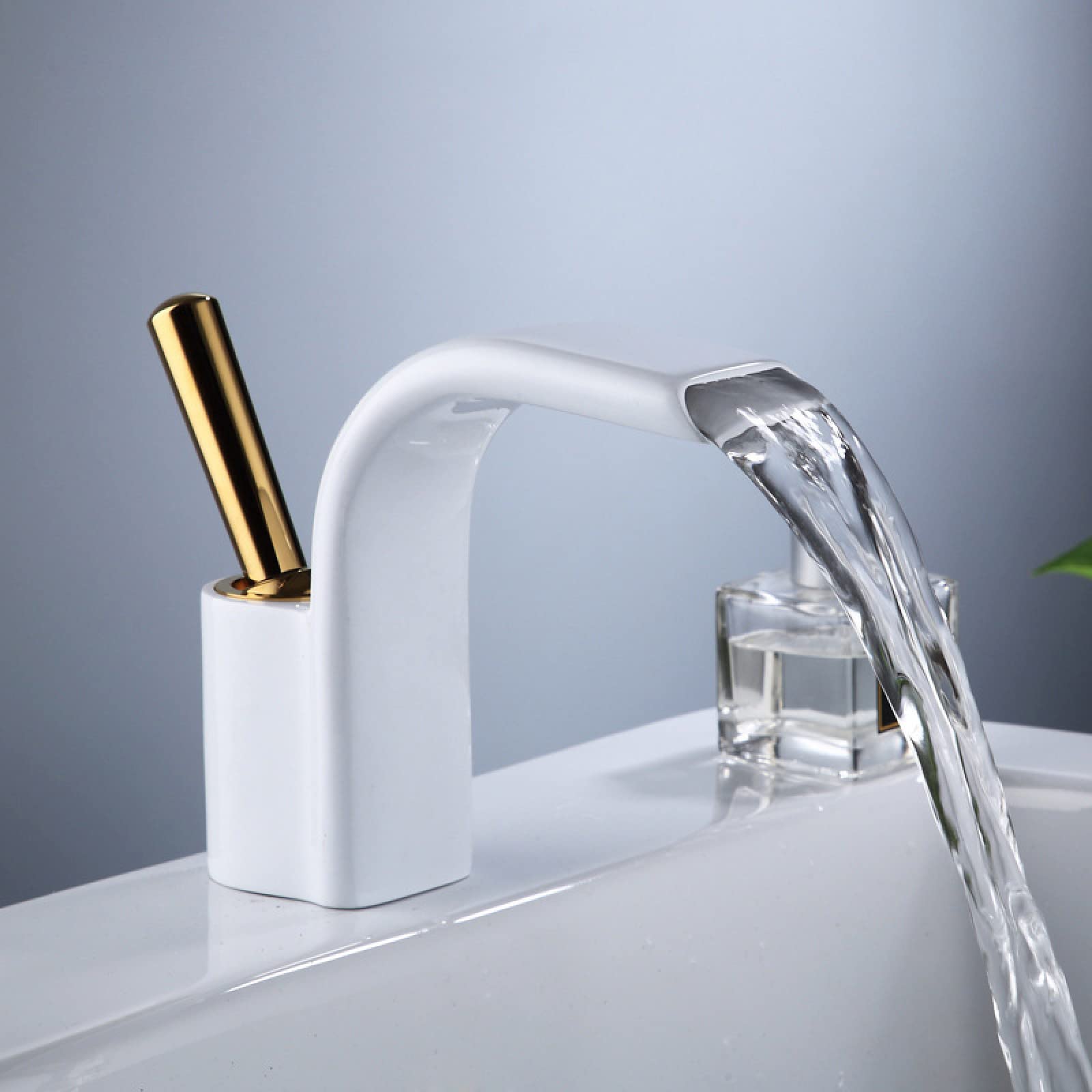 Mitigeur d'eau chaude et froide en laiton pour stopper les fuites de vasque