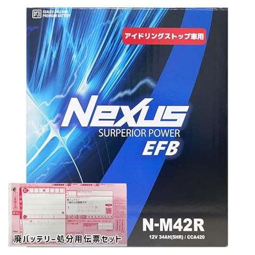 NEXUS N-M42R 廃バッテリー回収サービス付 ホンダ N−BOX 対応 令和1年10月〜令和5年10月 6BA-JF4 4WD アイドリングストップ車 M-42R 互換 標準地/寒冷地共通 4