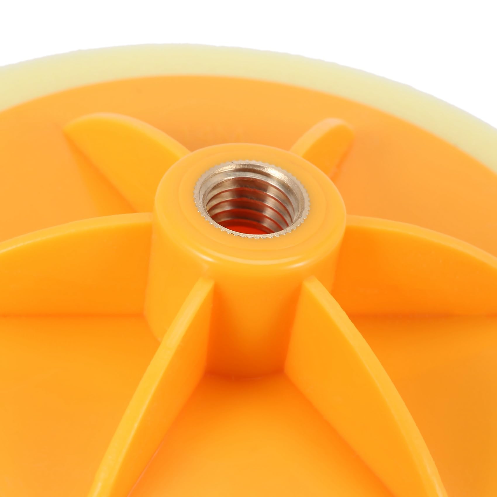 10pièces 6 Roue de Polissage de Cire de Voiture de Pouce / 15cm ÉPilant L'Outil de Kit de Protection de Cire de Roue de L'ÉPonge M14 pour Le Polisseur de Voiture Jaune