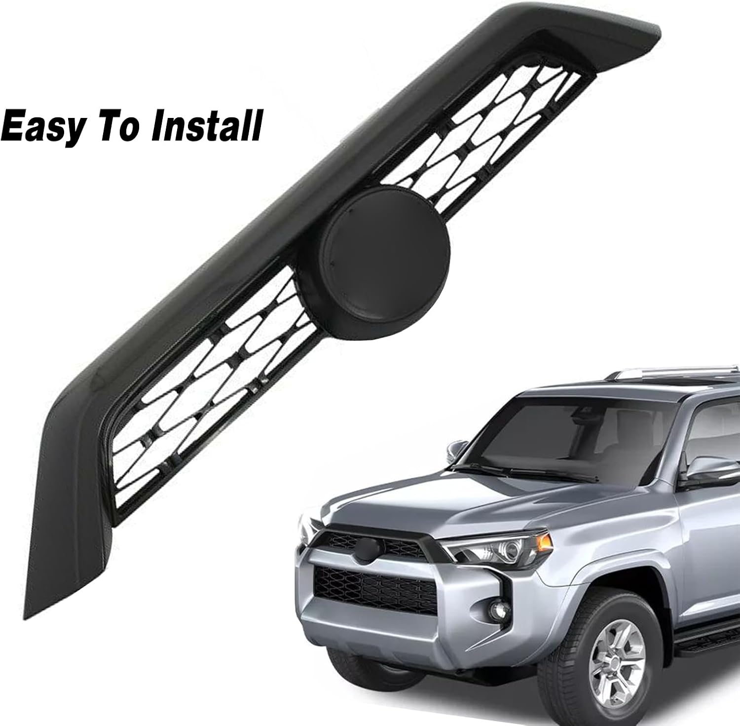 Front Upper Bumper Grille Fit For 2014-2020 Toyota 4Runner Limited/SR5/TRD Mesh Grill Assembly Replacement 5310135080C0 TO1200369