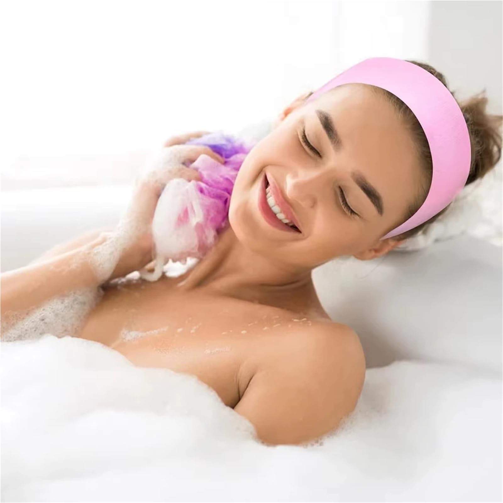 Stirnbänder Zur Gesichtsreinigung 10/30 stücke Spa Gesichts Stirnband Stretch Vlies Stirnbänder Weiche Hautpflege Haar Band for Kosmetikerin Frauen Schönheit Liefert(White 100pcs)