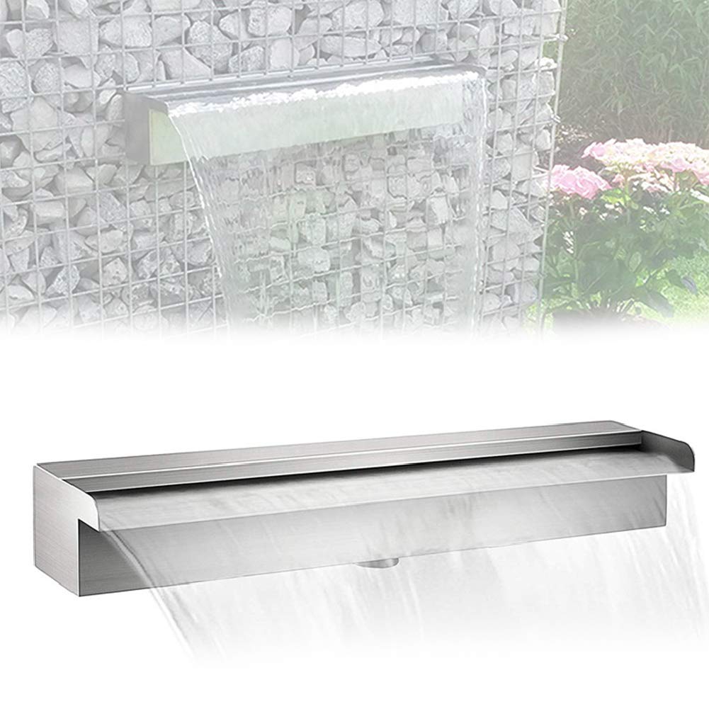 Sfioratore A Cascata Con LED RGB Per Laghetto - Acciaio Inox 90 Cm Con Telecomando - Foto 6