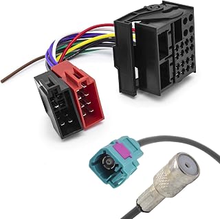 Radio Antennenadapter KFZ ISO Adapter Kabel Quadlock Most Stecker passend für VW RCD 200