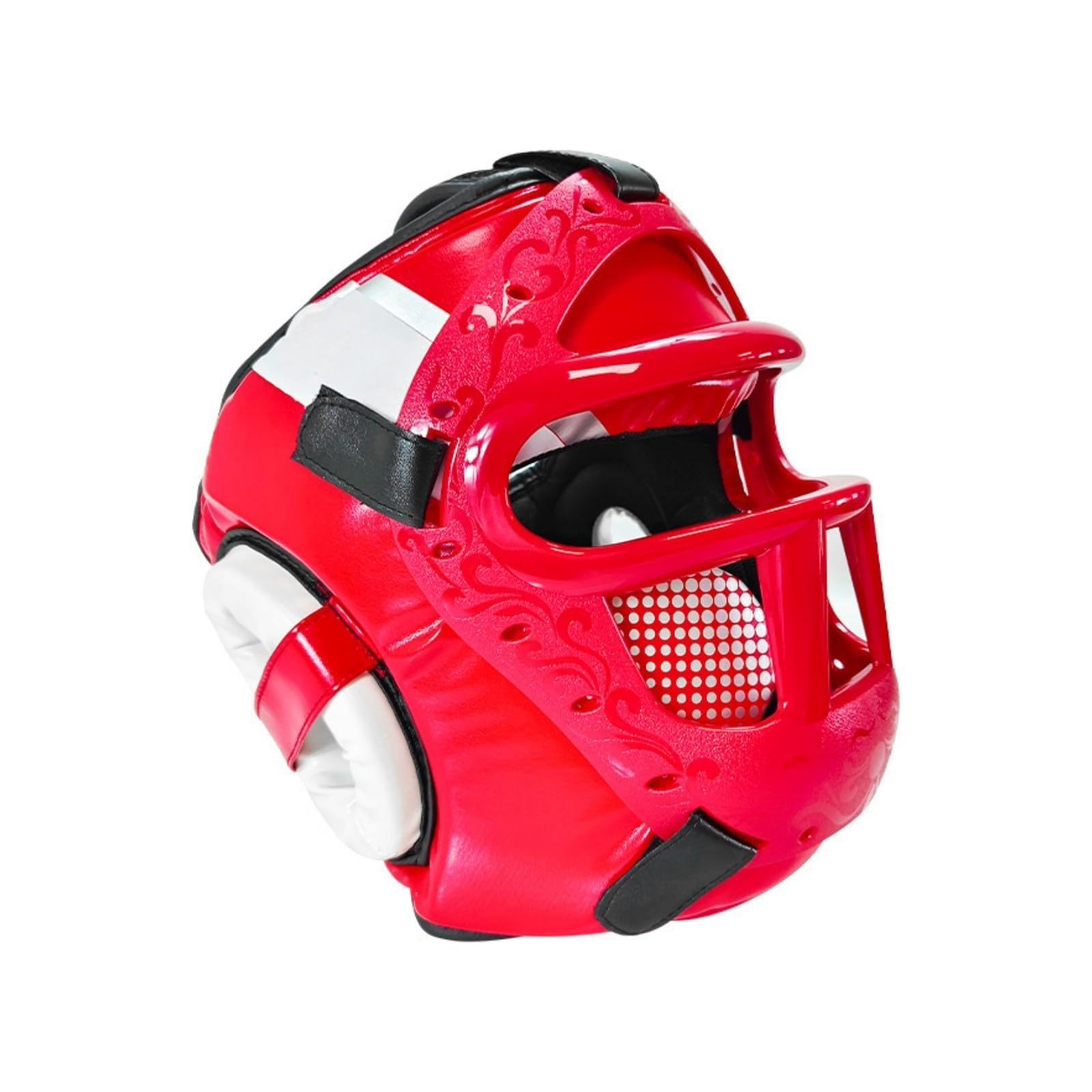 rockible Casco de Artes Marciales con Rejilla Facial Protector Cabezal con Protección de Jaula y Orejeras Confort y Ajuste Ceñido sin Deslizamientos Apto para