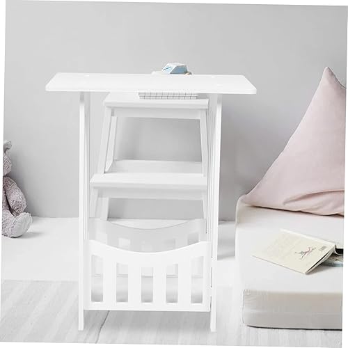 Miniatura 7 de Mesita de noche hueca para sala de estar y dormitorio, mesita de noche versátil con estante abierto mesa auxiliar para decoración del hogar e ideal