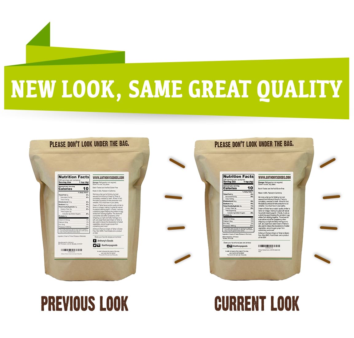 Anthonys Premium Cream of Tartar 2 lb Gluten Free Food Grade Non GMO USP FCC Made in USA — view 4