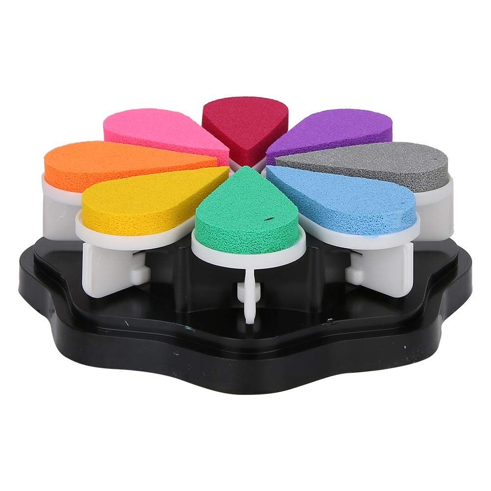 Set di tamponi per timbri, 8 colori, atossici, a forma di petalo, per timbri di impronte digitali, per stampaggio di carte, inchiostro per fai da te, tela, matrimonio, artigianato di carta,