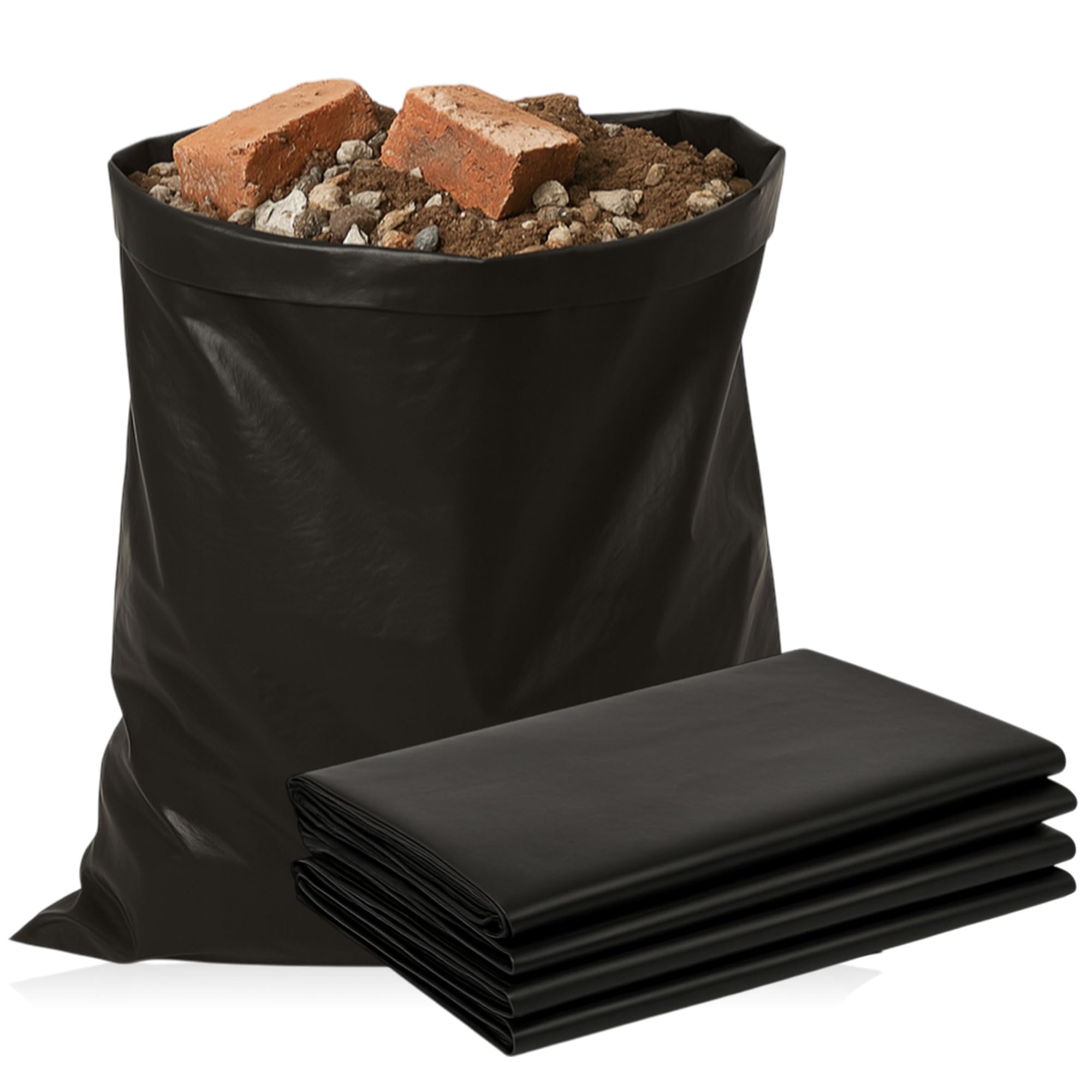 Pds Grey Extra Strong Rubble Sacks - 80 L Capacity - 25 Rubble Bags