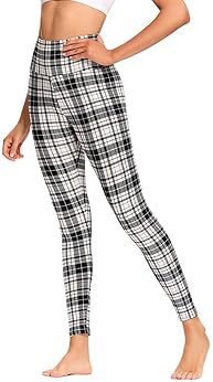 High Waisted Leggings for Women - Soft Athletic Tummy Control Pants for Running Cycling Yoga Workout - Reg & Plus Size