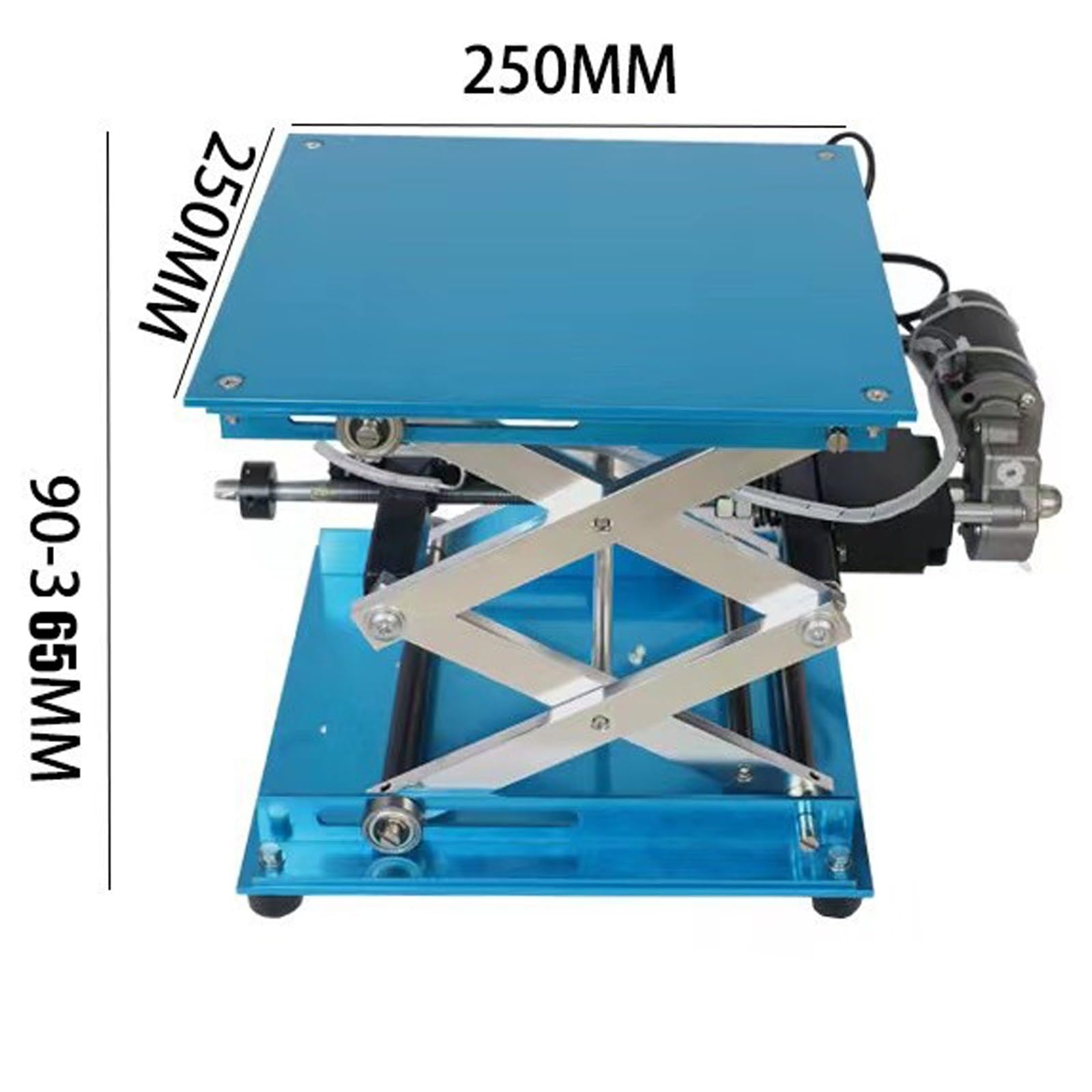 Plate-forme de levage électrique réglable en oxyde d'aluminium Charge 30 kg 25 kg Parfait pour une utilisation industrielle et réglable en hauteur et fiable