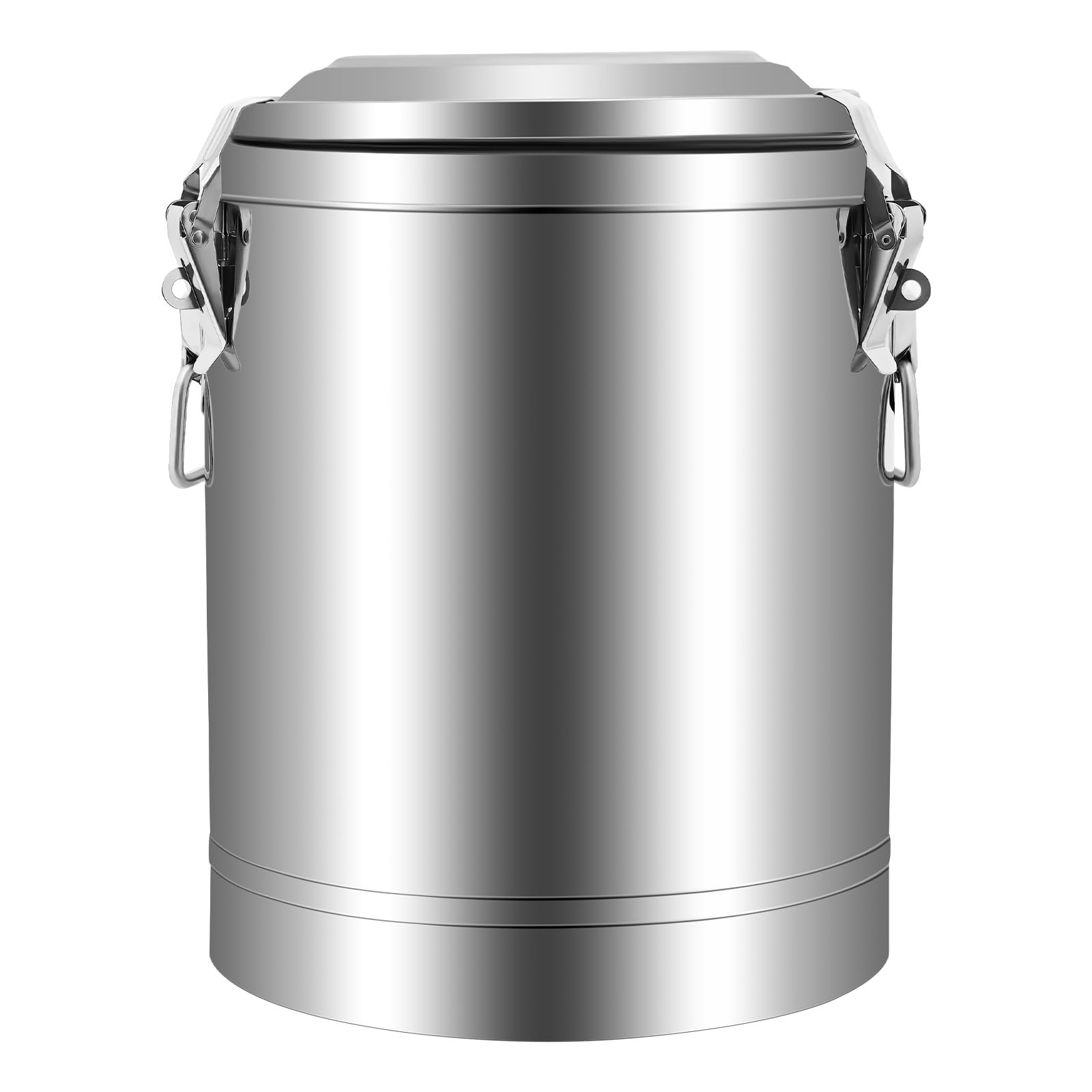 Termo con bomba, 20 l, dispensador de bebidas de acero inoxidable, calentador de alimentos con tapa, para chocolate caliente, té con leche, té helado, leche, zumo, café al aire libre, viajes