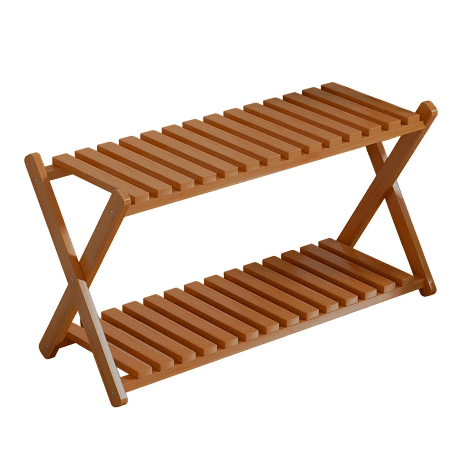 Support en bois pour d'intérieur double plateau pour gagner de la place