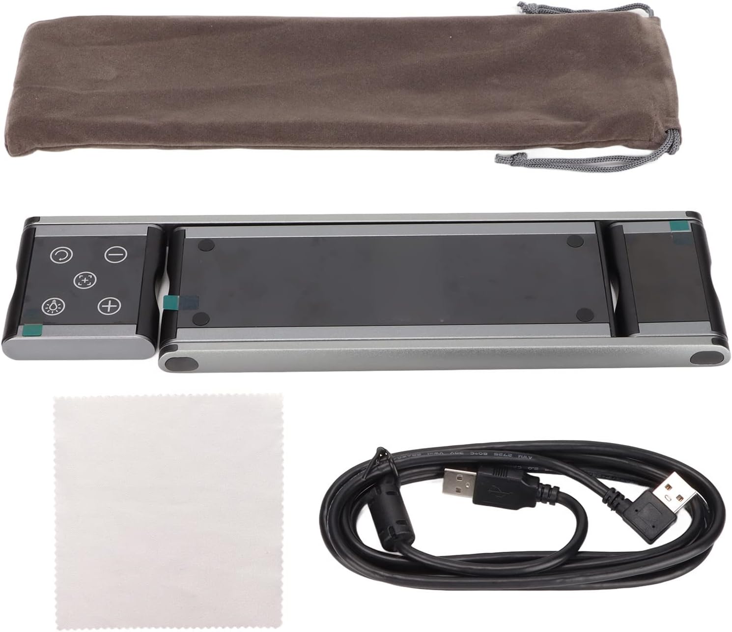 Document Camera, USB Brightness Adjustable Multifunctional Built in Mic