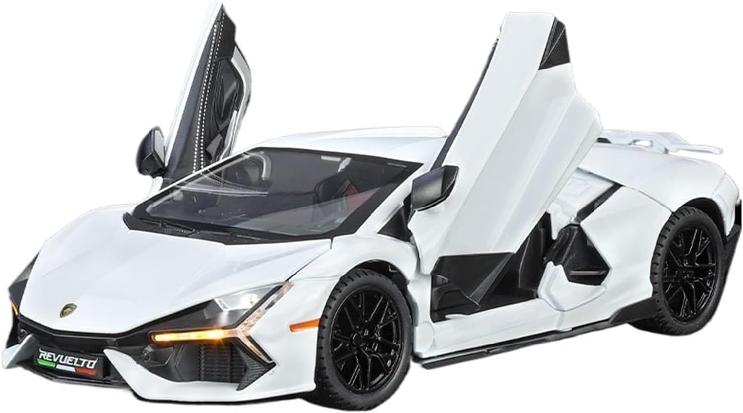 ARNIYAVALA 1:24 Lamborghini Revuelto Diecast Model Car | Pull Back Acousto-Optic Alloy Metal Toy with Realistic Sound & Light Effects (White) (B0DF6FXGFK) Amazon Price History, Amazon Price Tracker
