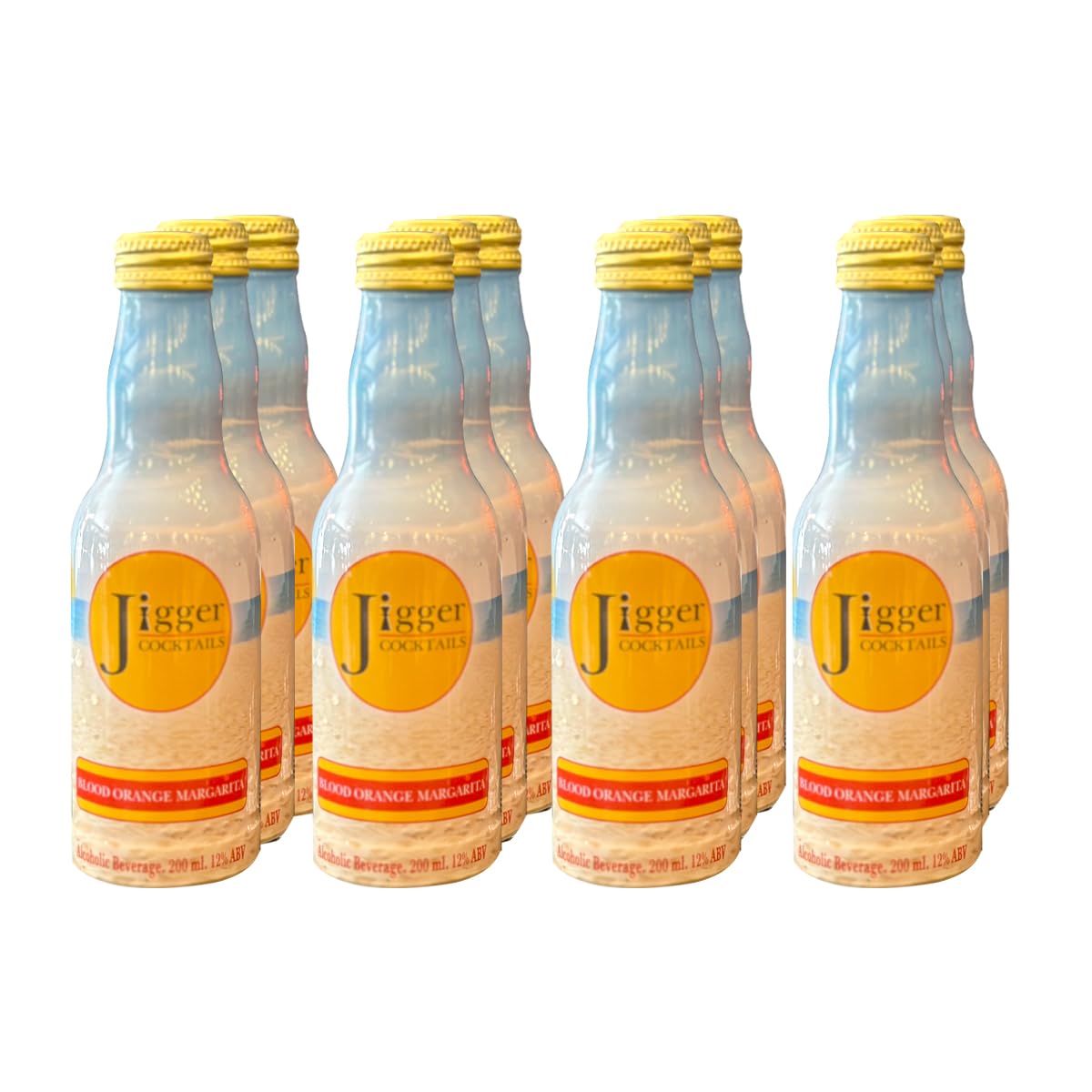 Blood Orange Margarita Cocktails – 12 x 200ml 12% ABV Bottles