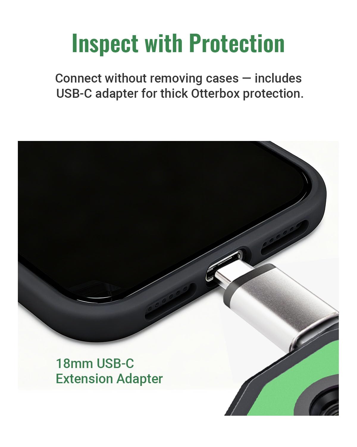 Finder S1 - Cámara térmica para Android, 192 x 192, cámara de imágenes térmicas de súper resolución, cámara térmica para teléfonos y tabletas Android, resolución IR de 96 x 96, funda de transporte