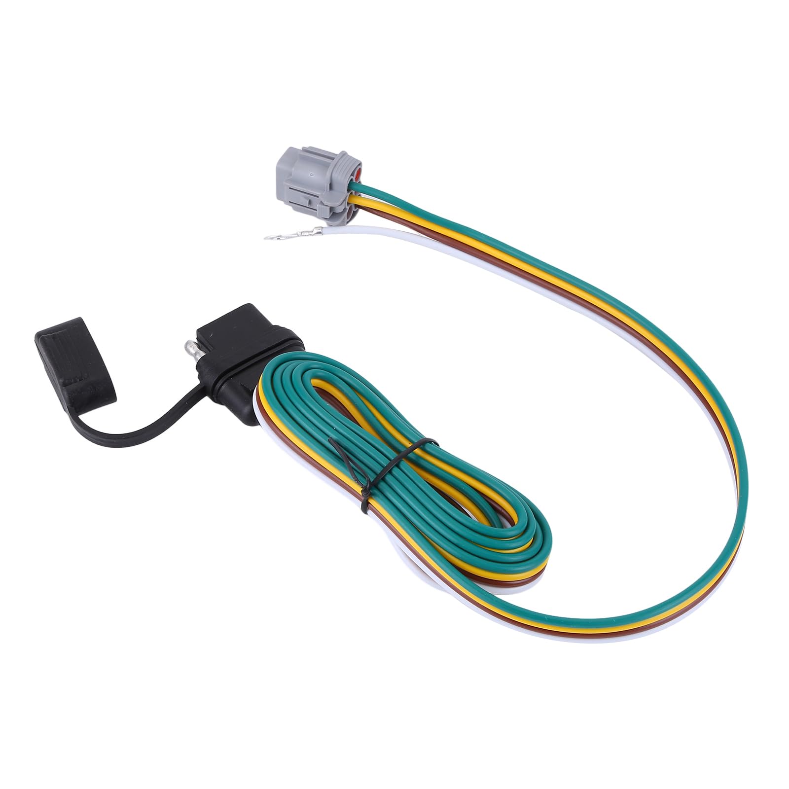 MECMO 4 Way Flat Trailer Wiring Harness For 1998-2004 Chevy S-10/GMC Sonoma &amp; 1998-2000 Isuzu Hombre, Plug-in Simple Custom-Fit T-Connector 4 Pin Trailer Hitch Wiring