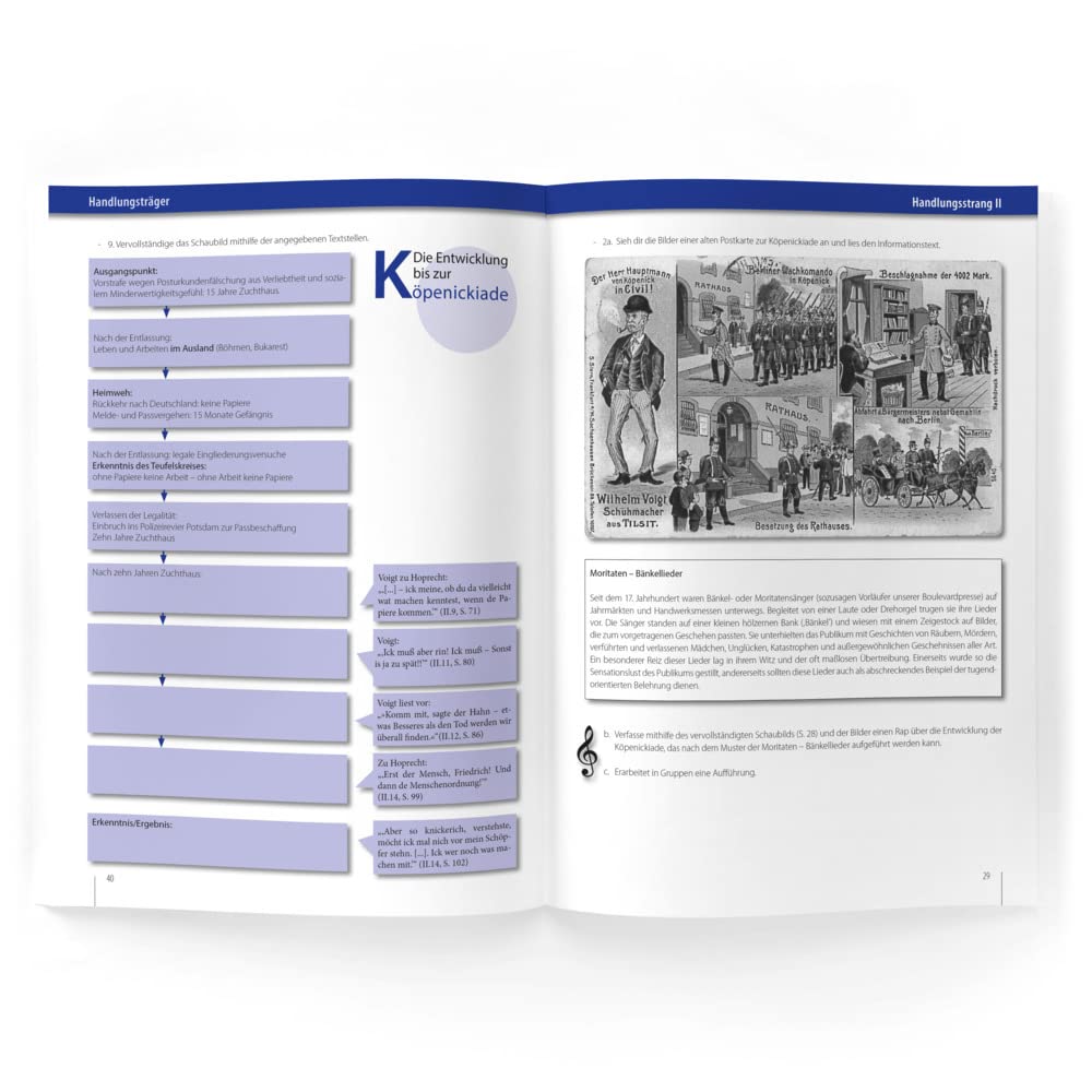 Der Hauptmann von Köpenick – Carl Zuckmayer – Lehrer- inkl. Schülerheft (Baden-Württemberg): Unterrichtsmaterialien, Lösungen, Lernmittel, Heft (Sekundarstufe I: Literatur im Unterricht)