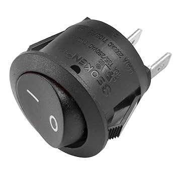 Amazon.co.jp: Heschen ロッカースイッチ, オン-オフ, SPST 2