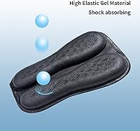Vista 4 de Cojín plegable para asiento de motocicleta, gel de alta elasticidad 3D, cómodo y transpirable, absorción de impactos para asiento de viaje largo