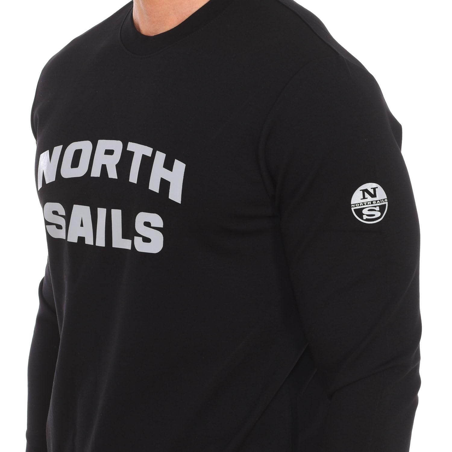 NORTH SAILS FELPA SENZA ZIP UOMO NERO