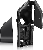 Vista 1 de Carcasa de bisagra de bolsillo para puerta de llenado de combustible + cubierta negra compatible con Ford Transit Vans 150 250 350 HD 2015-2023