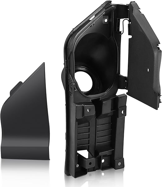 Fuel Gas Filler Door Housing Pocket Hinge + Black Cover Compatible with 2015-2023 Ford Transit Vans 150 250 350 HD - Replace # CK4Z-5427936-A CK4Z-5427936-F