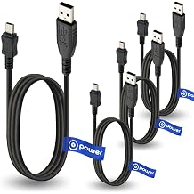 كابل T POWER 4 x pcs Mini-USB لـ SanDisk و Sony MP3 و MP4 Player NWZ NW PMX Sansa Clip و Sanyo GPS EasyStreet و Sony Ericsson Xperia استبدال سلك شحن سلك شحن كابل بيانات المزامنة   