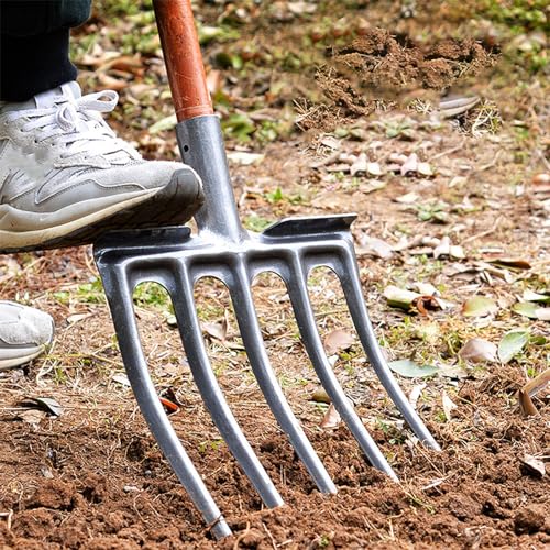 Tenedor para jardín alta resistencia acero carbono miniatura 5