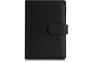 Sooez A6 Budget System Binder, 6 Ring Notebook Binder, Refillable Notebook, Planner, Savings Binder